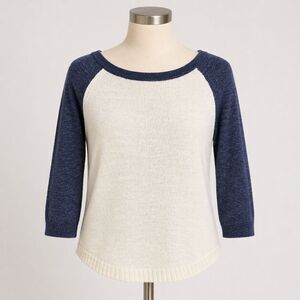 J.Crew Lightweight Sweater Small Coastal Preppy Linen Blend Minimal Chic Neutral